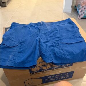 Reel Legends Vibrant Blue Cargo Shorts